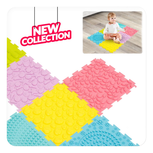 Healthybaby™ Interlocking Tactile Tiles for Kids' Sensory Exploration & Calming Focus