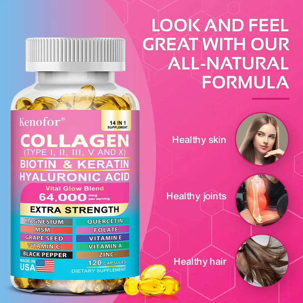 Kenofor™ Radiant Revival Complex | 5-in-1 Collagen Peptides