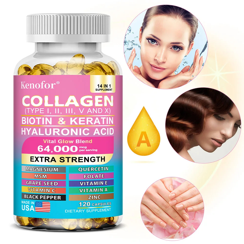 Kenofor™ Radiant Revival Complex | 5-in-1 Collagen Peptides