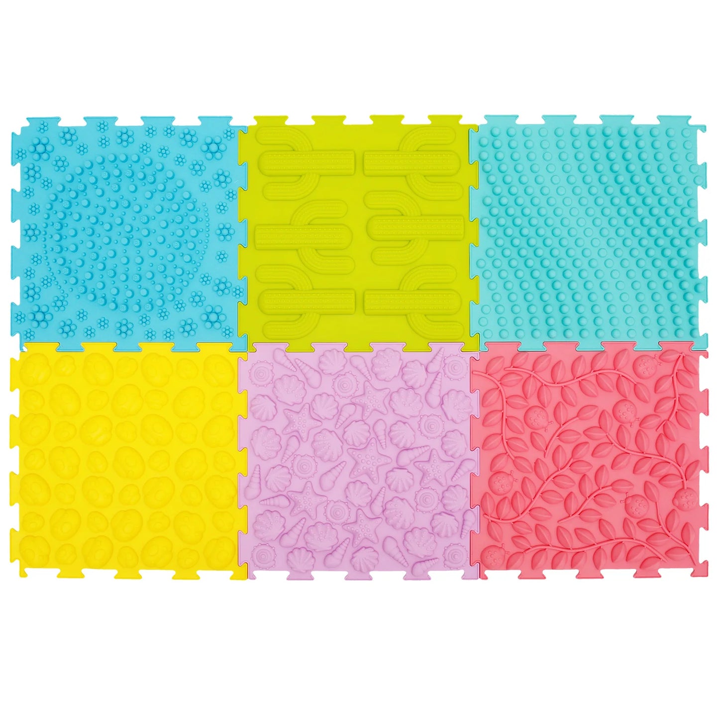 Healthybaby™ Interlocking Tactile Tiles for Kids' Sensory Exploration & Calming Focus